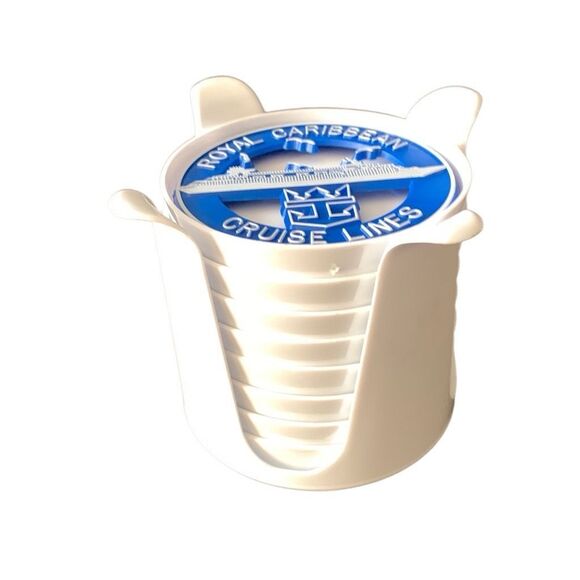 Vintage Royal Caribbean Cruise Coasters Set Lot of 8 With Holder/Box Take a Sip - Picture 4 of 14